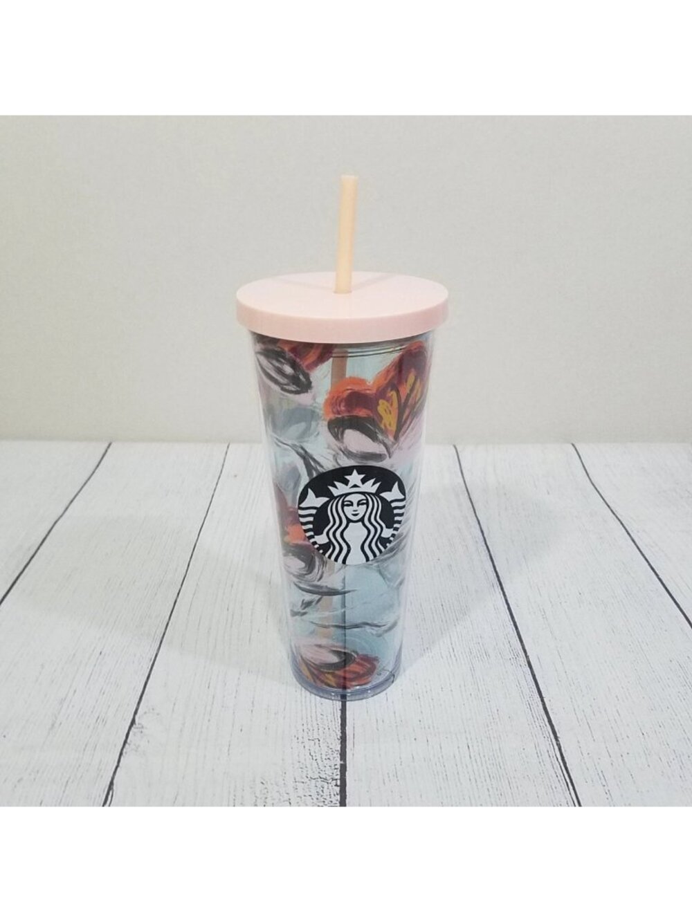 Starbucks 2019 Peony Flower Floral Tumbler Venti Cup 24 oz